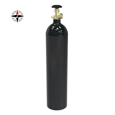 Aluminium Argon Lub tog raj kheej Nrog CGA580 Valve